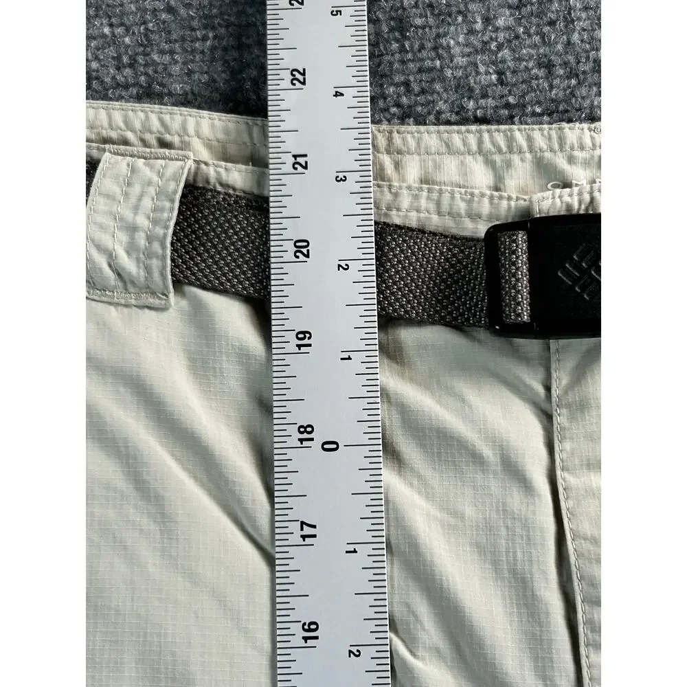 Columbia PFG Omni-Shade Cargo Fishing Shorts Men's 36W Khaki Belted